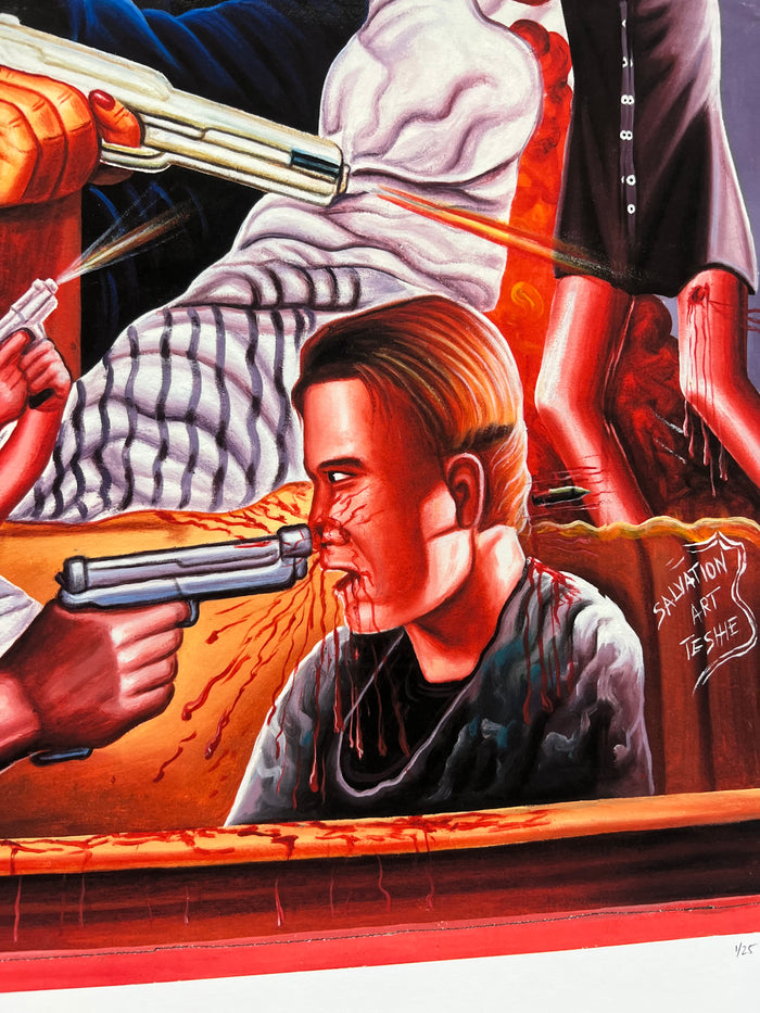 Pulp Fiction - Limited Edition Archival Giclée Print from Static Medium by Salvation