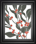 22x26 Colorblock Berry Branch II By Emma Scarvey - Dark Gray