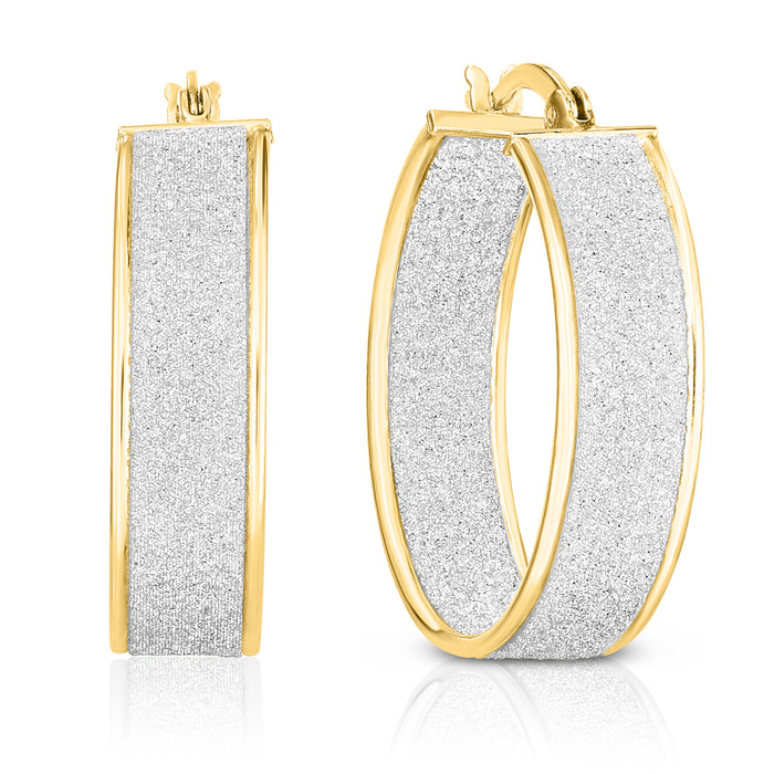 25mm Glitter Hoops