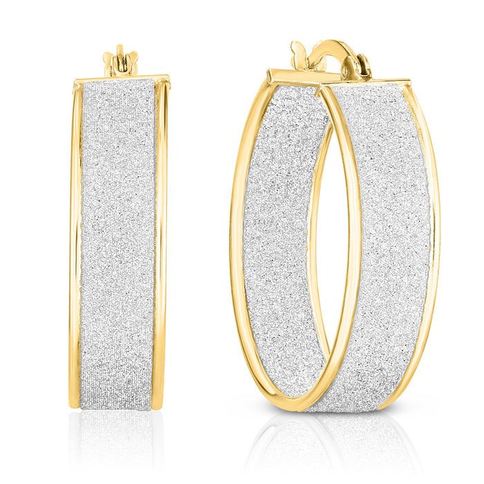 25mm Glitter Hoops