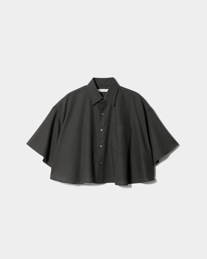 2/80 sheer pique circular shirtblouse