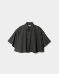 2/80 sheer pique circular shirtblouse