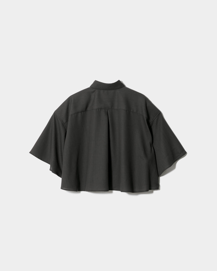 2/80 sheer pique circular shirtblouse