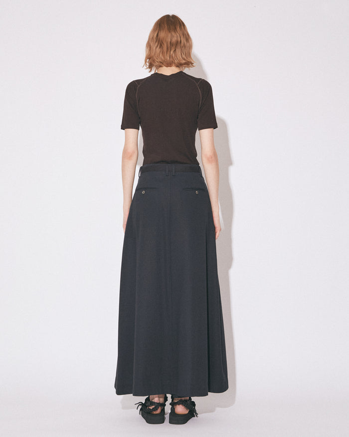 2/80 sheer pique flarelong skirtpants