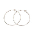 35mm Sterling Silver Hoops