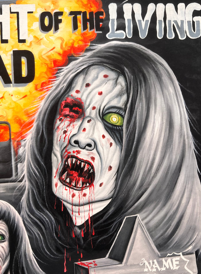 Night of the Living Dead - Limited Edition Archival Giclée Print from Static Medium by Salvation