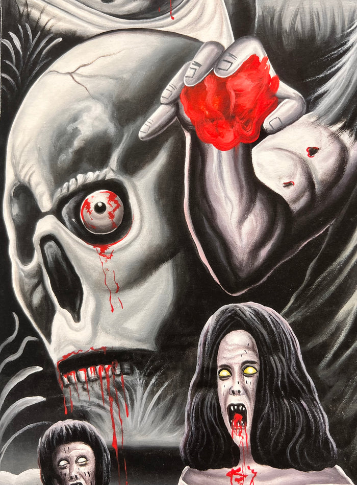 Night of the Living Dead - Limited Edition Archival Giclée Print from Static Medium by Salvation