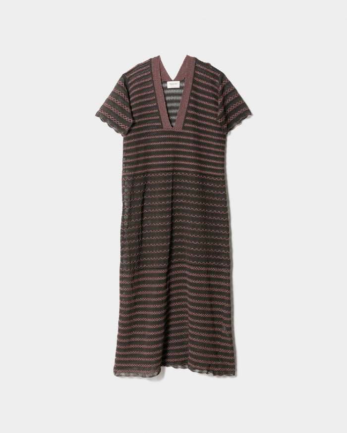 afrcian coil lace knit dress