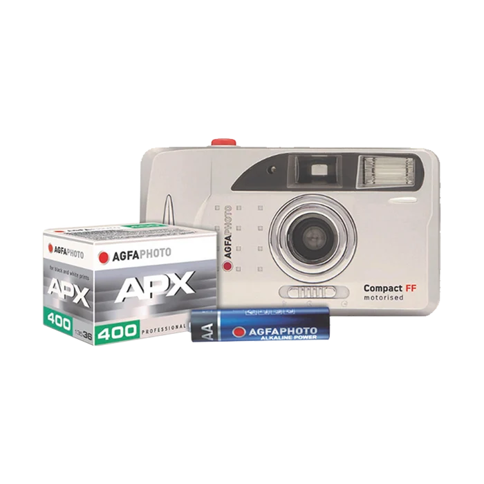 AgfaPhoto 35mm Analogue Camera With B&W APX400 Film and Battery