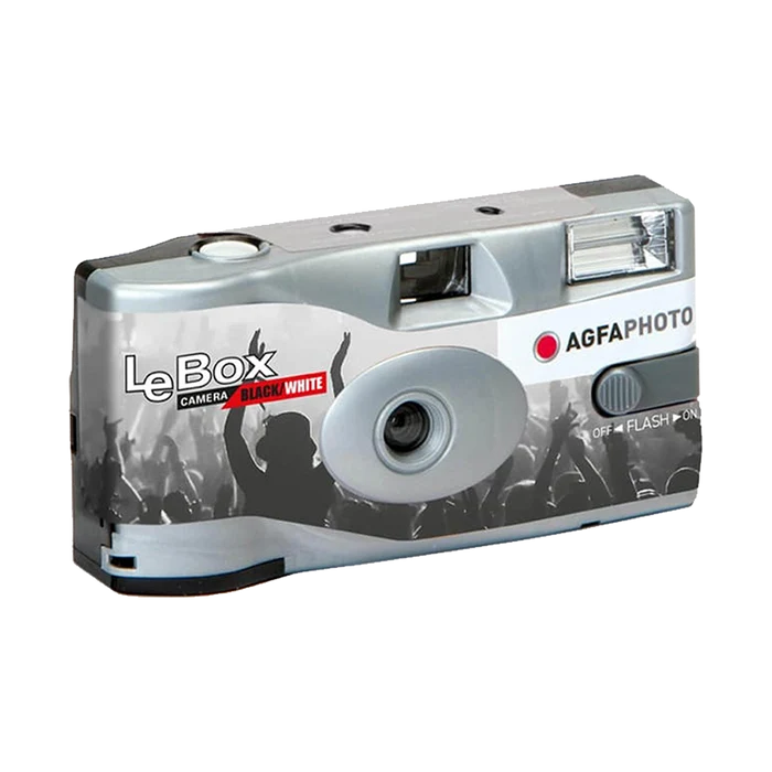 AgfaPhoto LeBox B&W Single-Use Camera (35mm Roll Film, 36 Exposures)