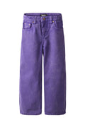 Purple pants on a white background