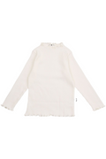 White blouse with a collar on a white background