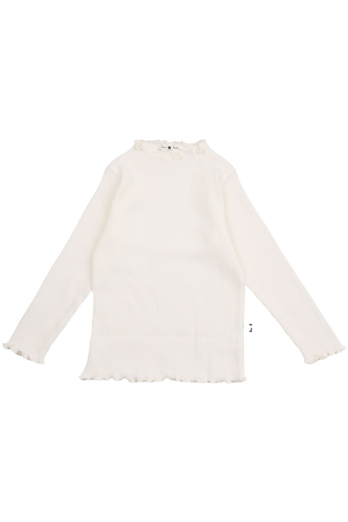 White blouse with a collar on a white background