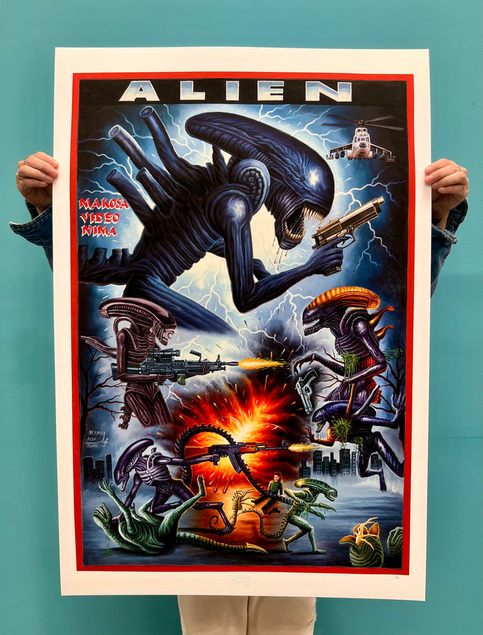 Alien - Archival Giclée Print from Static Medium by Mr. Nana Agyq (Artist’s Proof)