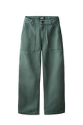 Green pants on a white background