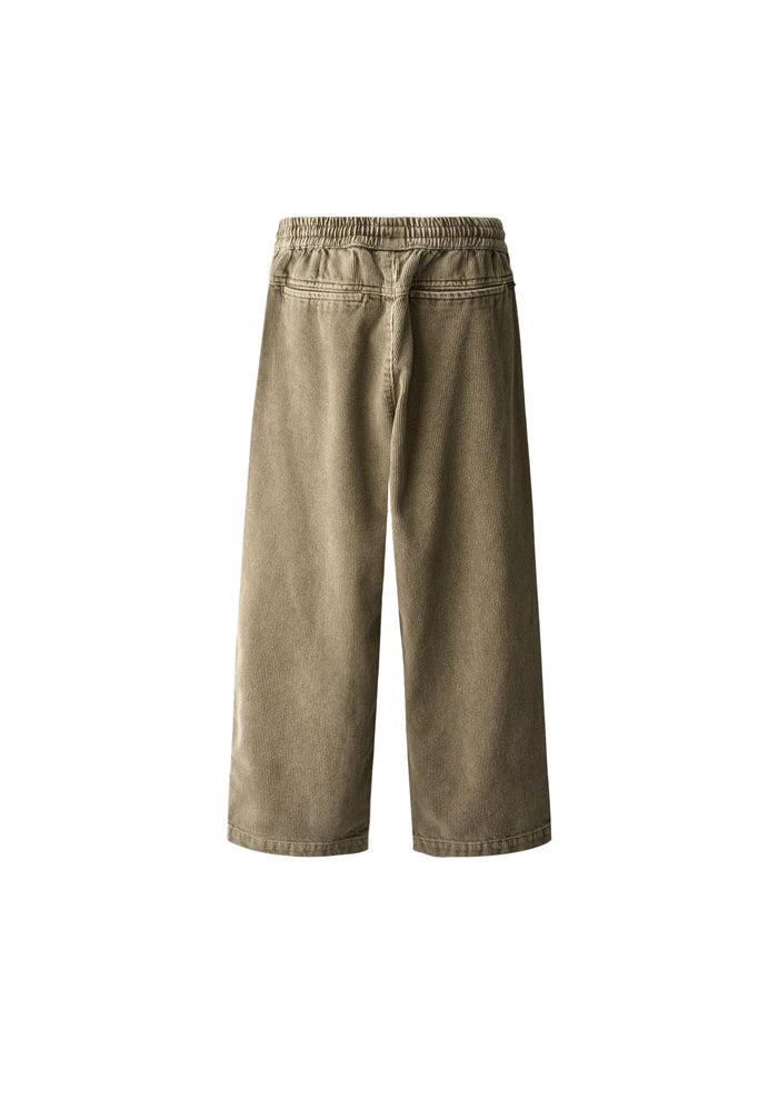 Khaki pants on a white background