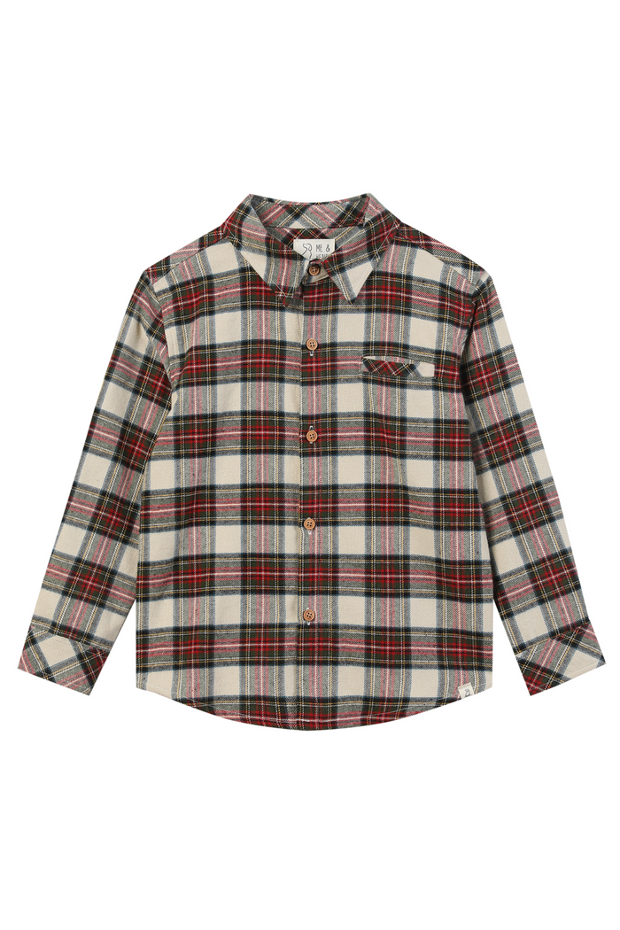 Boys Plaid Button Down