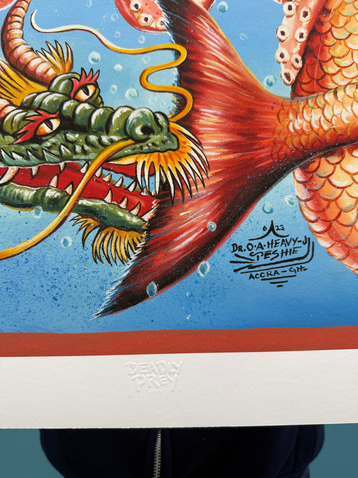 Battle Royale - Limited Edition Archival Giclée Print from Static Medium by Heavy J