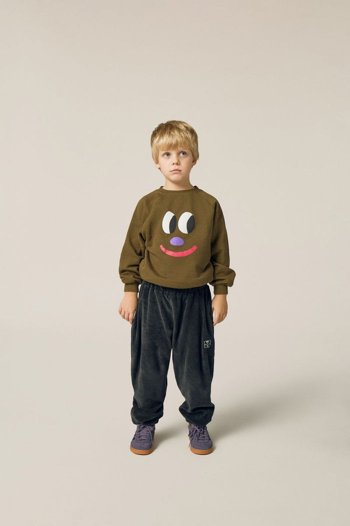 Child wearing Big Smiling face Sweatshirt