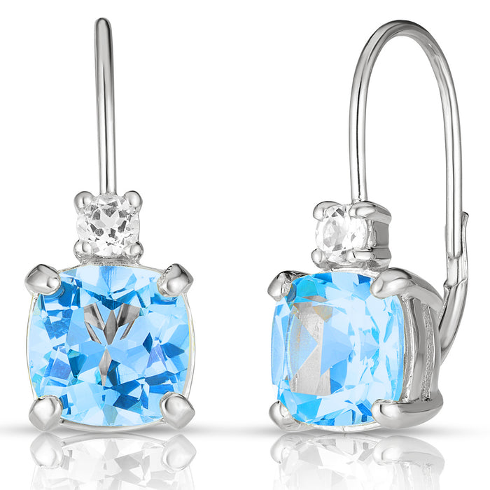 Blue Topaz Earrings