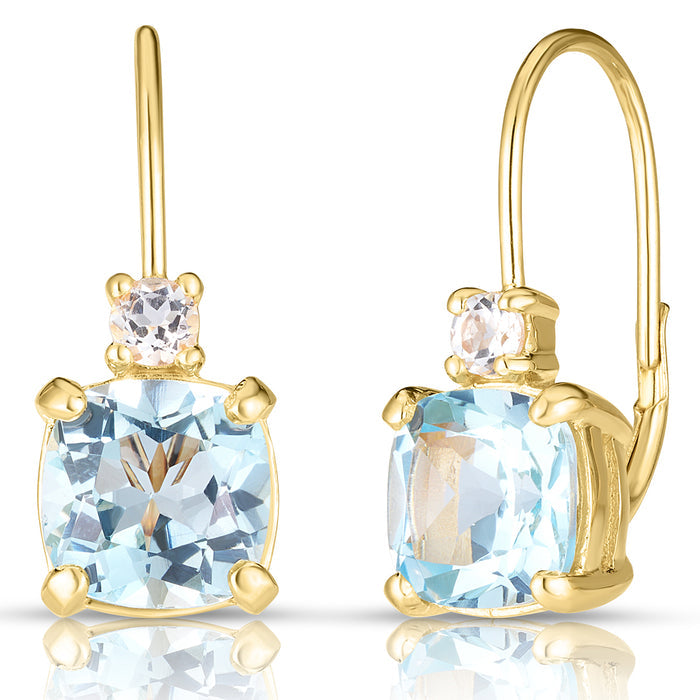 Blue Topaz Earrings