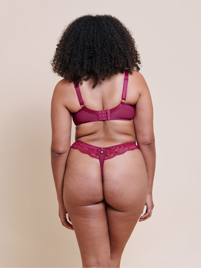 Boost Sweetheart Padded Balcony Bra - Magenta Pink