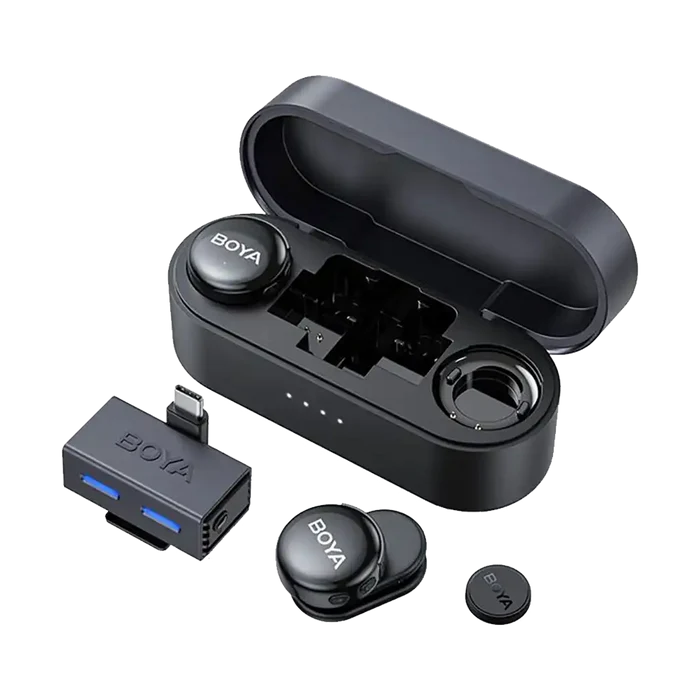 Boya BOYALINK 3 AI-Powered 2-Person Wireless Microphone System for Cameras and Mobile Devices (2.4 GHz)