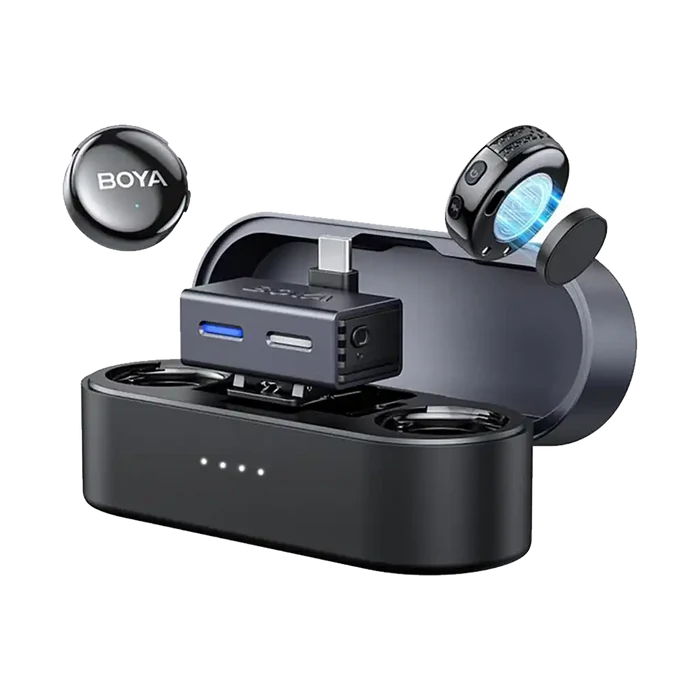 Boya BOYALINK 3 AI-Powered 2-Person Wireless Microphone System for Cameras and Mobile Devices (2.4 GHz)