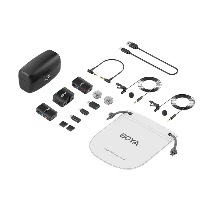 Boya BOYAMIC 2-Person Wireless Microphone System for Cameras and Mobile Devices (2.4 GHz)