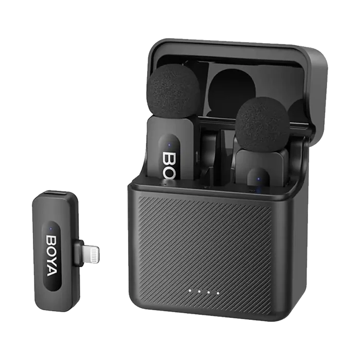 Boya BY-V3 2-Person Wireless Microphone System with Lightning Connector for Mobile Devices (2.4 GHz)