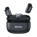 Boya mini 2-Person Tiny Wireless Microphone System with Lightning Connector for iOS Devices (2.4 GHz, Black)