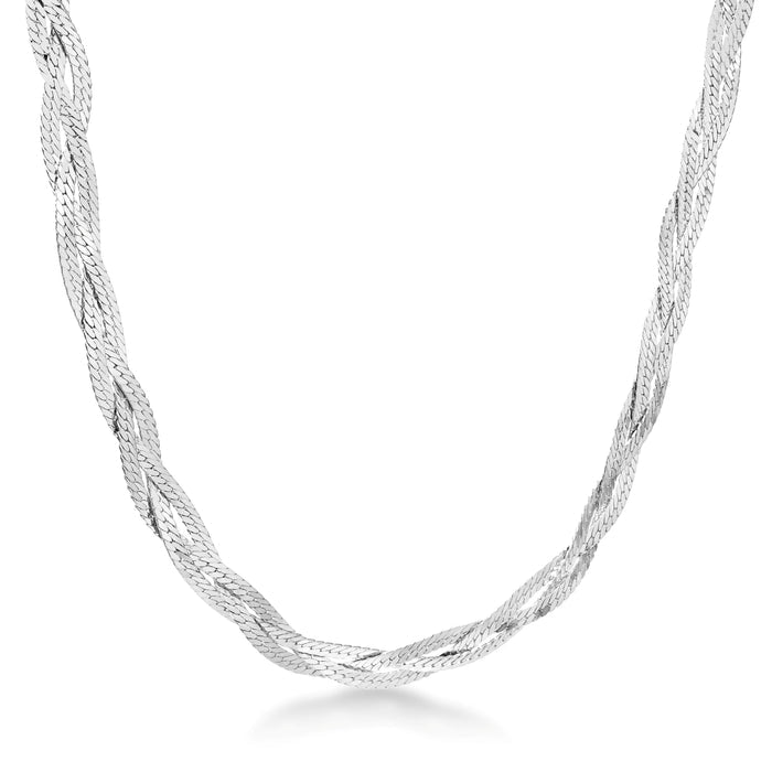 Braided Herringbone Necklace - Final Sale