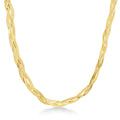 Braided Herringbone Necklace - Final Sale