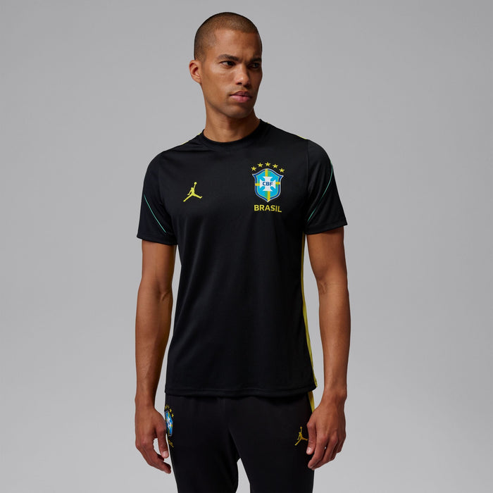 BRAZIL STRIKE MEN'S JORDAN DRI-FIT SOCCER SHORT-SLEEVE KNIT TOP
