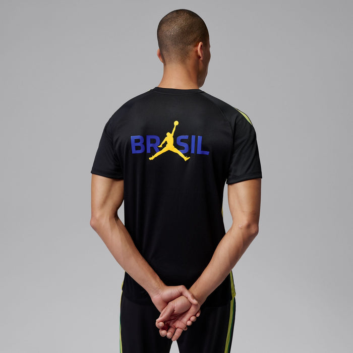 BRAZIL STRIKE MEN'S JORDAN DRI-FIT SOCCER SHORT-SLEEVE KNIT TOP