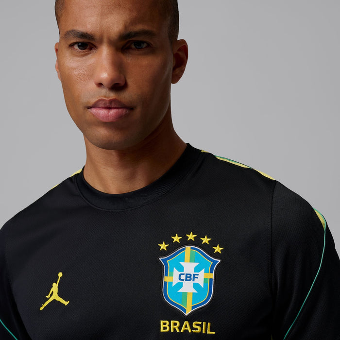 BRAZIL STRIKE MEN'S JORDAN DRI-FIT SOCCER SHORT-SLEEVE KNIT TOP