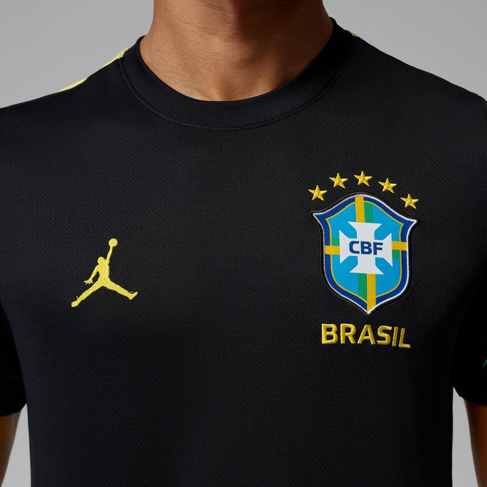 BRAZIL STRIKE MEN'S JORDAN DRI-FIT SOCCER SHORT-SLEEVE KNIT TOP