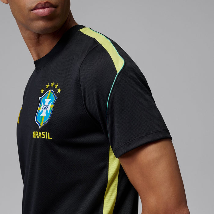 BRAZIL STRIKE MEN'S JORDAN DRI-FIT SOCCER SHORT-SLEEVE KNIT TOP