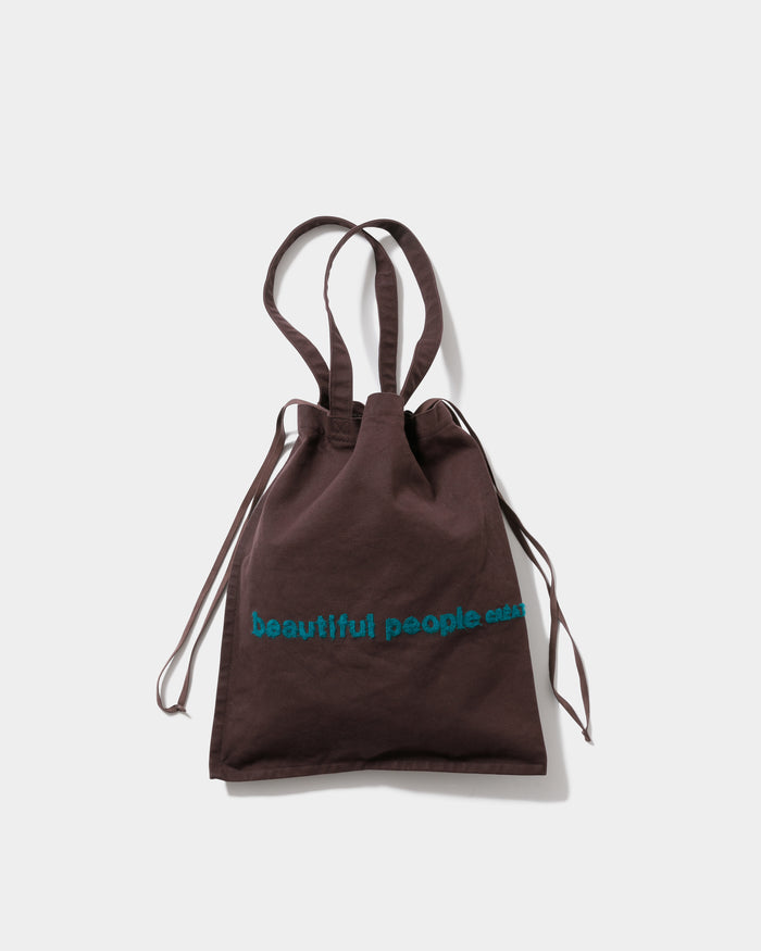 brushed logo bag