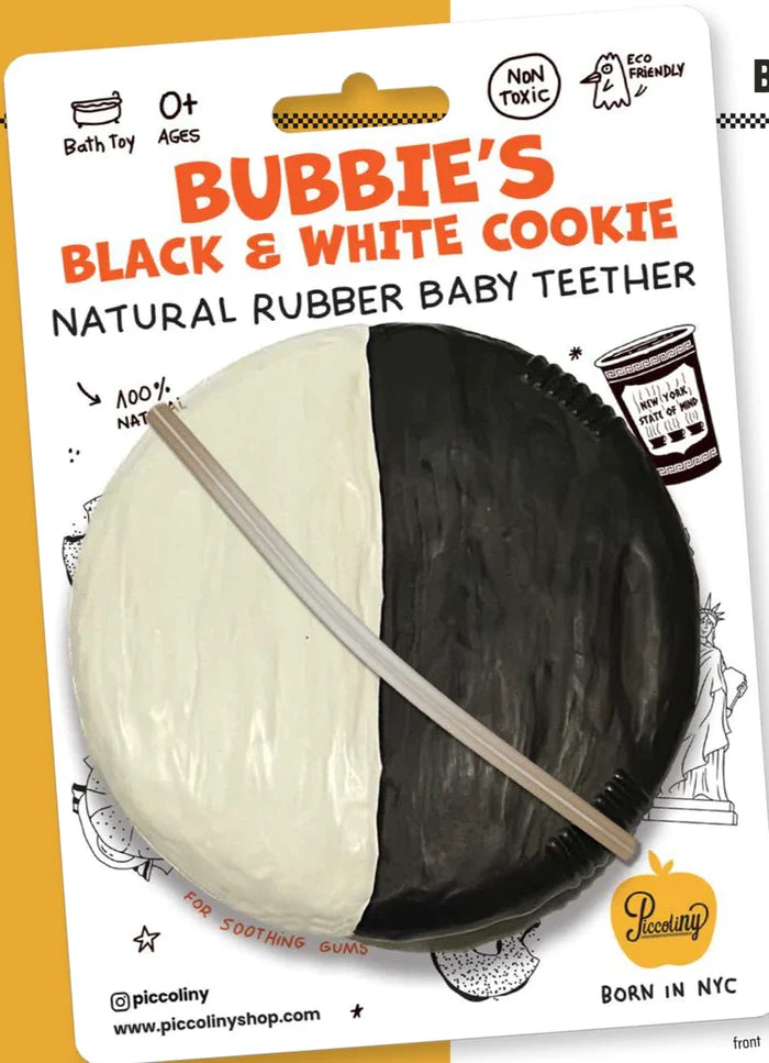 Bubbies Black & White Cookie Teether