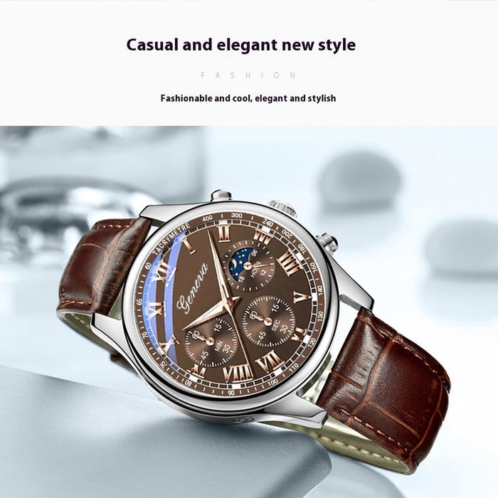Business Quartz Casual Belt Men's Watch