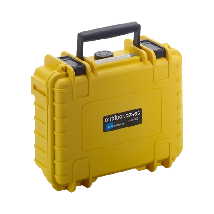 B&W International Type 500 Outdoor Hard Case with Foam Insert (Yellow)