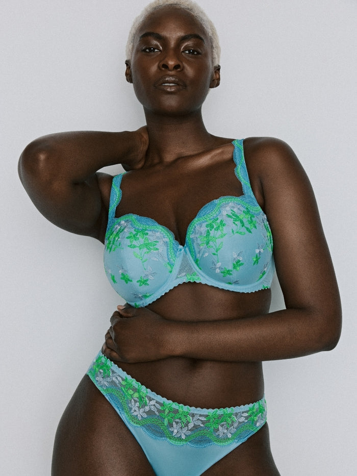 Cala Luna Padded Balcony Bra - Ice Dream