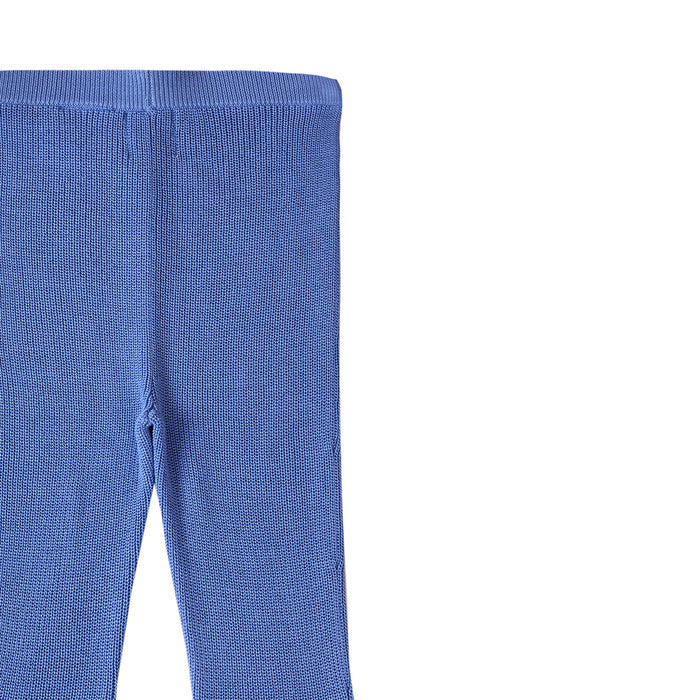 Blue leggings on a white background
