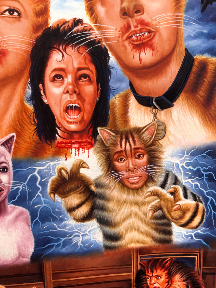 Cats - Limited Edition Archival Giclée Print from Static Medium by Mr. Nana Agyq