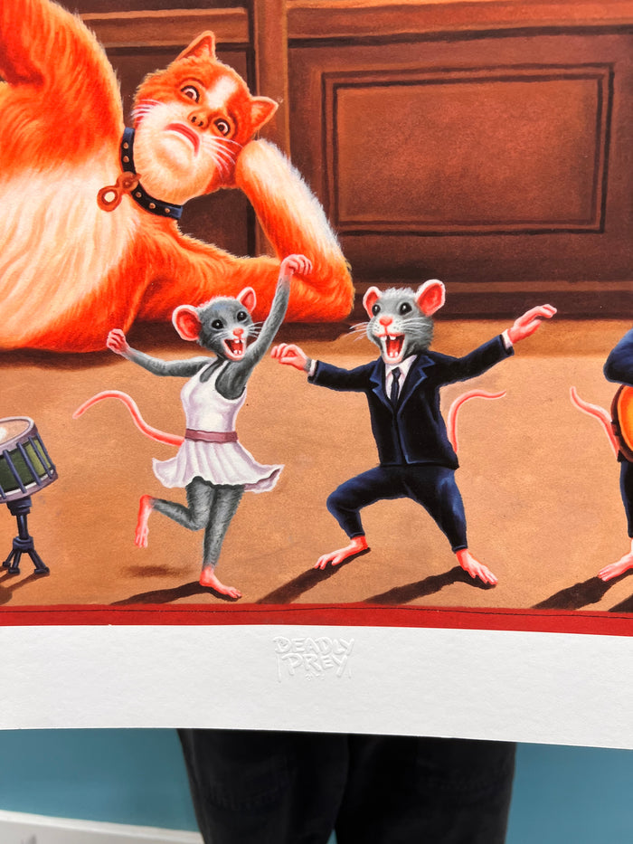 Cats - Limited Edition Archival Giclée Print from Static Medium by Mr. Nana Agyq