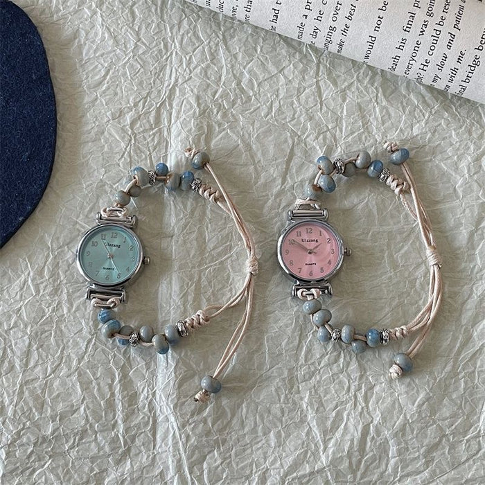 Ceramic Woven Bracelet Watch Female Mori Style