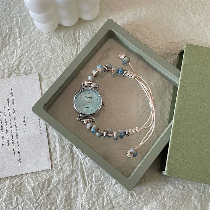 Ceramic Woven Bracelet Watch Female Mori Style
