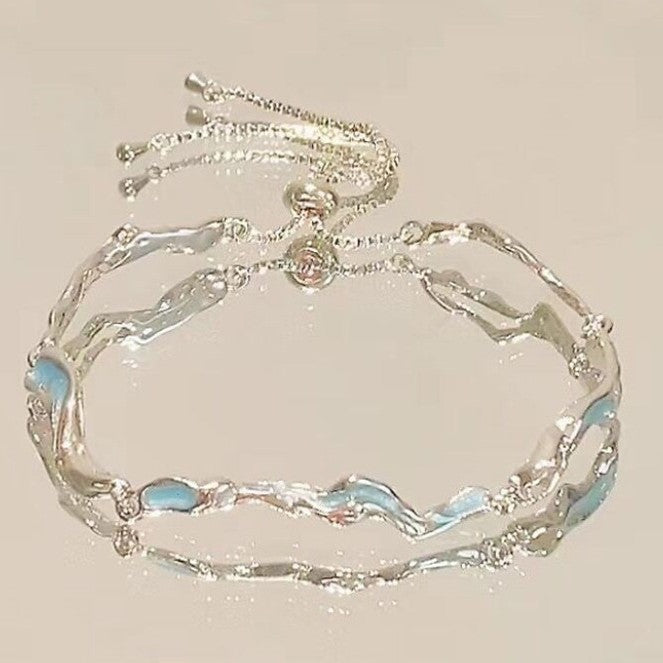 Cherry Blossom Star And Moon Bracelet-  International Shipping