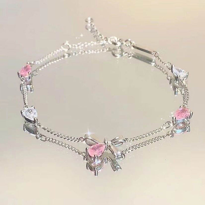 Cherry Blossom Star And Moon Bracelet-  International Shipping